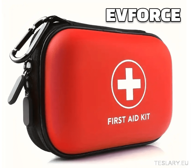 Compact Emergency First Aid Kit ( 91 PIeces ) for your Tesla , BYD , MG or Other EV - TESLARY Tesla Shop Accessories Europe Nederlands Dublin Cork Ireland Deutschland Espana Alicante France Italia