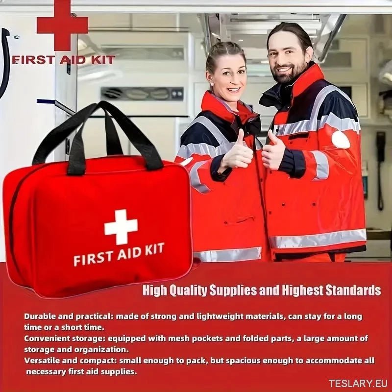 Emergency First Aid Kit (LARGE) - TESLARY Tesla Shop Accessories Europe Nederlands Ireland Deutschland Espana Alicante France Italia