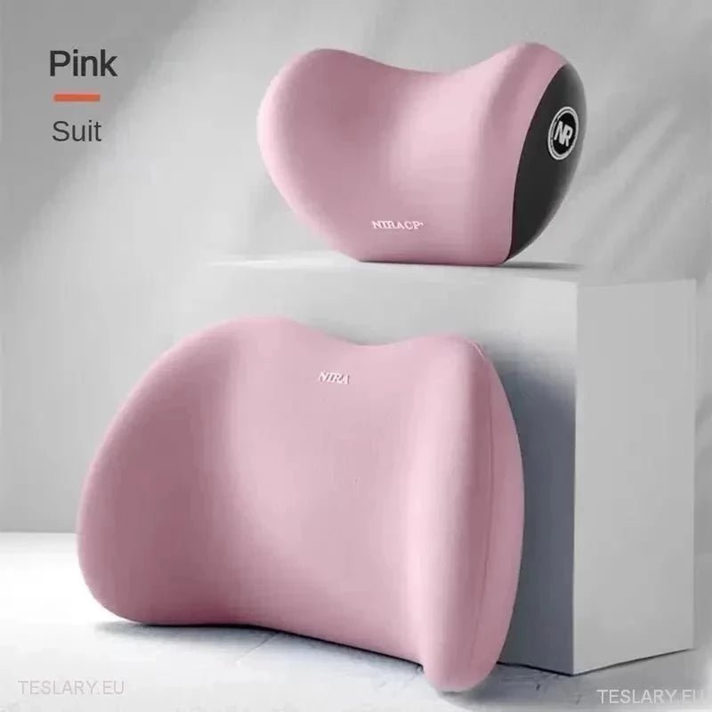 Memory Foam Neck Pillow & Back Support Cushion for All Tesla Models - TESLARY Tesla Shop Accessories Europe Nederlands Ireland Deutschland Espana Alicante France Italia