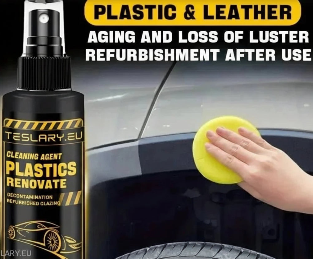 Plastic & PU Leather Renovation Cleaning Agent 100ml - TESLARY Tesla Shop Accessories Europe Nederlands Ireland Deutschland Espana Alicante France Italia