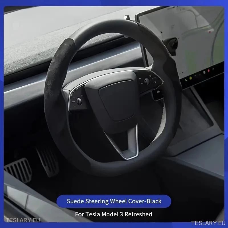 Tesla Model 3 Highland Steering Wheel Cover - Tesla Shop Europe - TESLARY.IE Ireland - France boutique- Deutschland Geschäft- España comercio - Nederland winkel- TESLARY.IE