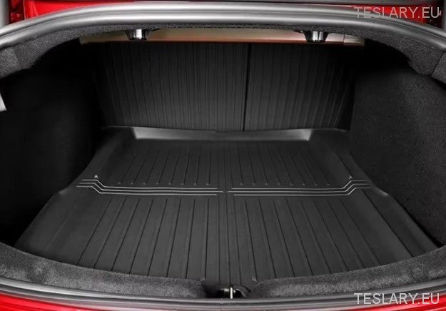 Tesla Model 3 Highland TPE Rear Trunk Mat - TESLARY Tesla Shop Accessories Europe Nederlands Ireland Deutschland Espana Alicante France Italia