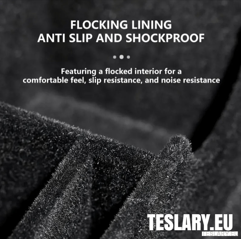 Tesla Model 3 / Y Centre Console Front Organiser Tray Flocked - TESLARY Tesla Shop Accessories Europe Nederlands Dublin Cork Ireland Deutschland Espana Alicante France Italia