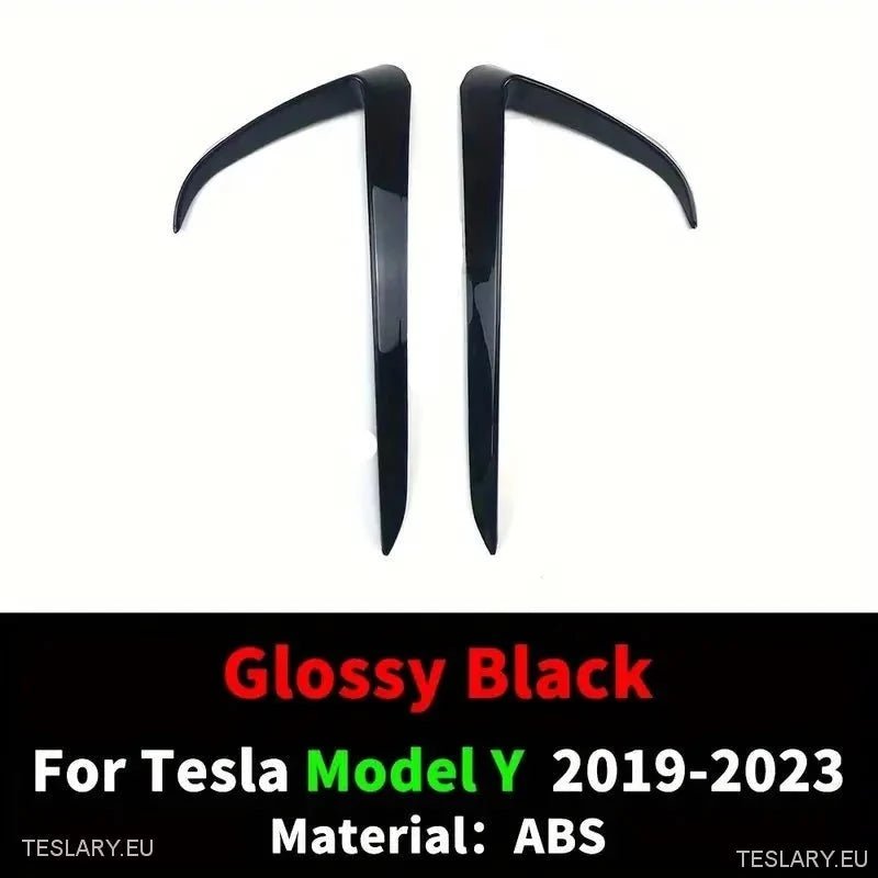Tesla Model 3 / Y Fog Lights Wind Splitter In Carbon and Black - TESLARY Tesla Shop Accessories Europe Nederlands Ireland Deutschland Espana Alicante France Italia