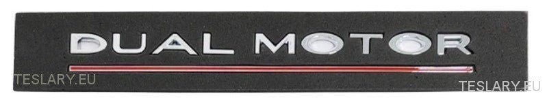 Tesla Model 3/Y Dual Motor Logo Emblem Black , Red , Chrome , Gold - TESLARY Tesla Shop Accessories Europe Nederlands Ireland Deutschland Espana Alicante France Italia