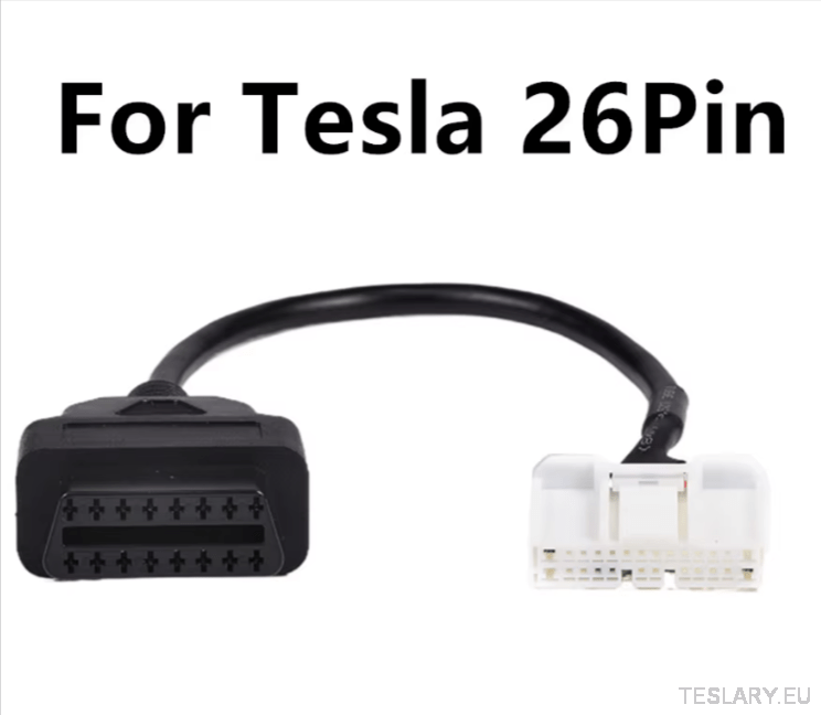 Tesla ODB2 Diagnostic Line Adapter Cables for Models S / X / 3 / Y - TESLARY Tesla Shop Accessories Europe Nederlands Dublin Cork Ireland Deutschland Espana Alicante France Italia