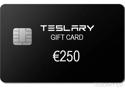 TESLARY GIFT CARD - TESLARY Tesla Shop Accessories Europe Nederlands Ireland Deutschland Espana Alicante France Italia