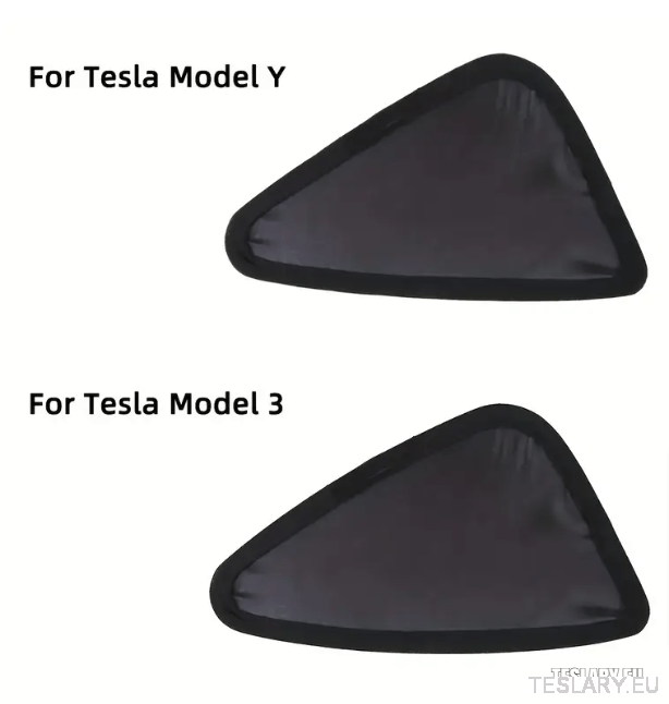 Triangular Rear Windows Shade For Enhanced Privacy Tesla Model 3 / Y - TESLARY Tesla Shop Accessories Europe Nederlands Dublin Cork Ireland Deutschland Espana Alicante France Italia