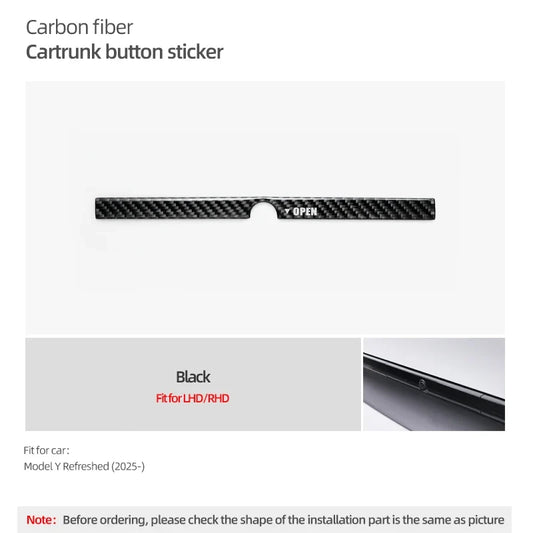 Accesorios Premium para Tesla Model Y: Carbon Fiber Trim