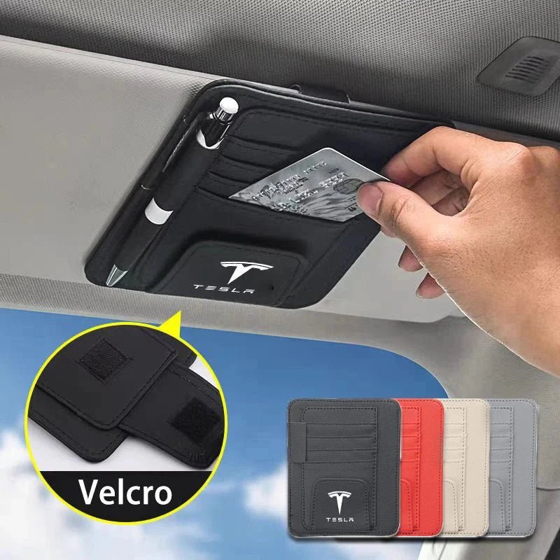 Accessori Imperdibili per Tesla: Sun Visor Storage