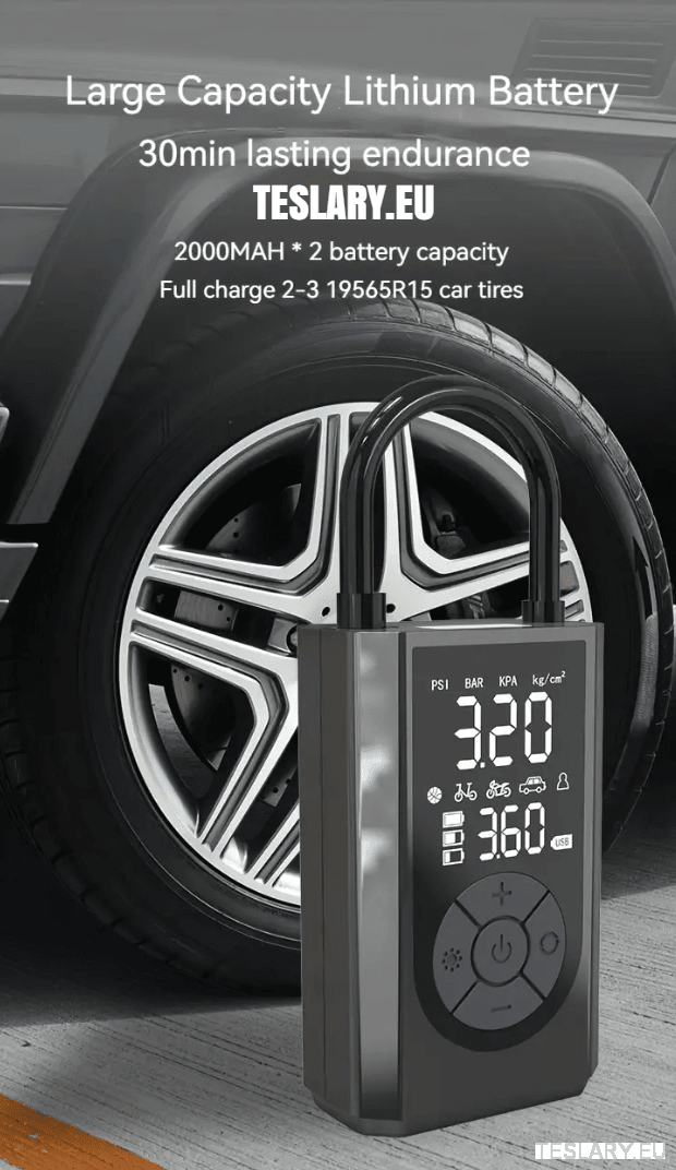 Augmentation de la sécurité Tesla avec compresseurs pneus portables