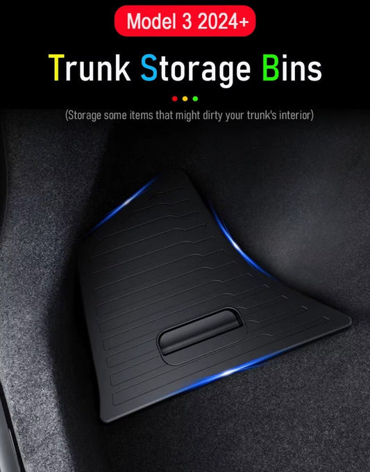 Elevate Tesla Model 3 Experience with Trunk Storage Bins