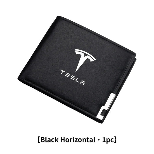 Enhance Tesla Experience with Luxury Leather Wallet