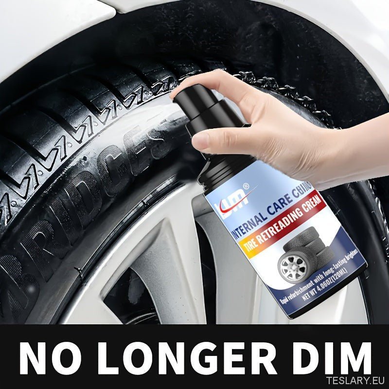 Migliora Aspetto Pneumatici Tesla con Tyre Shine Wax