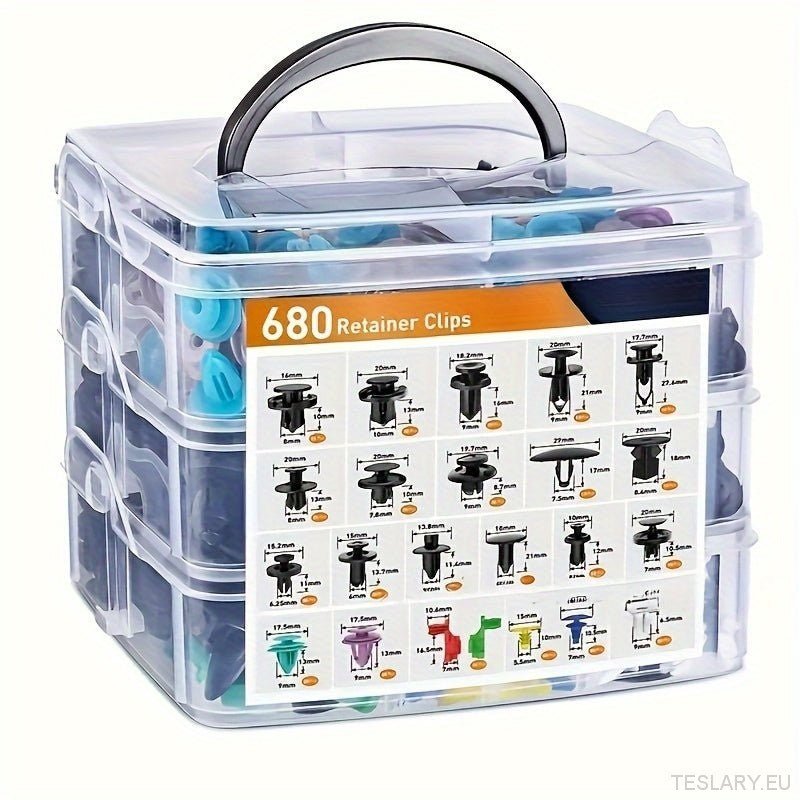 Miksi valita 680 pcs Car Retainer Clips Teslaasi?