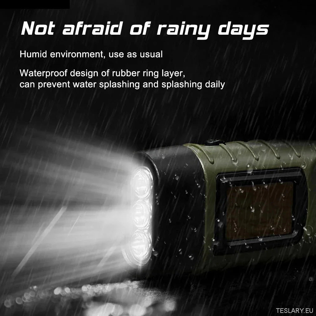 Ontdek Portable Solar Powered Emergency Flashlight