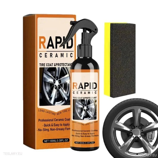 Optimale Pflege für Tesla-Reifen mit Tyre Rapid Ceramic Coating