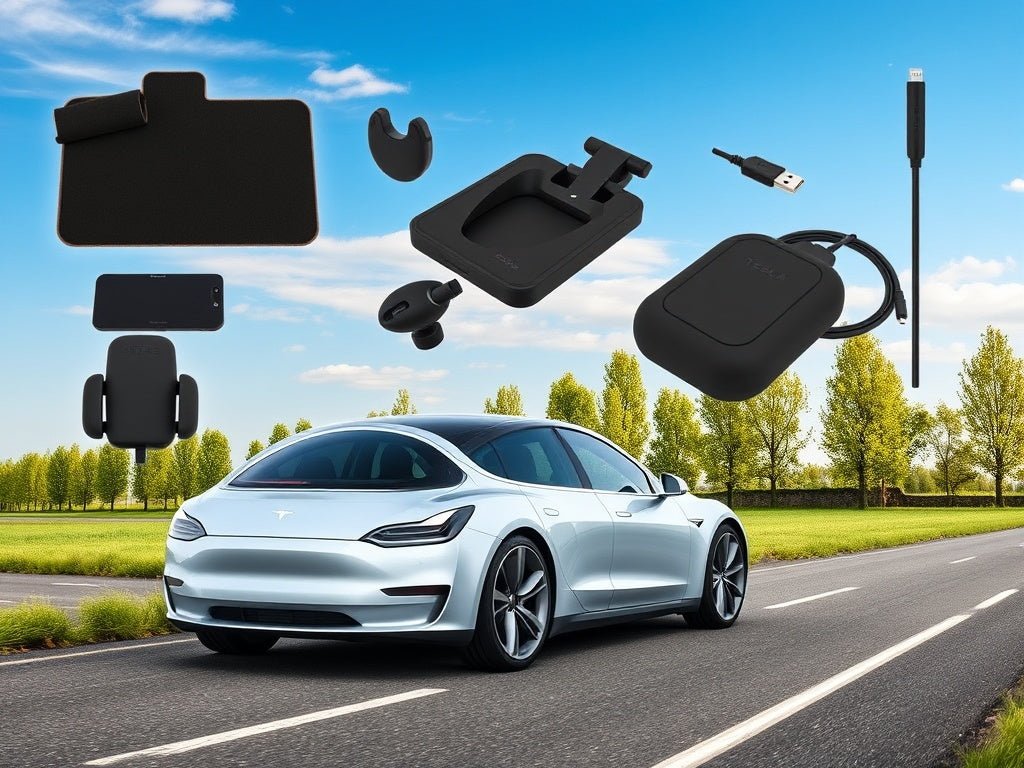 Premium Dashboard Cover voor Tesla 3/Y 🖤🎨