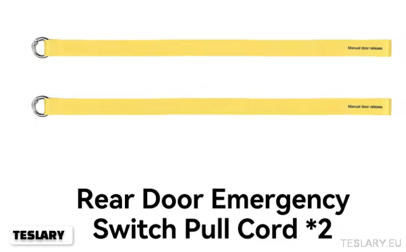 TESLA MODEL Y Rear Door Emergency Release Cord Explained