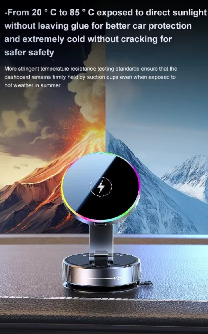 15W Wireless Car Charger Car Phone Holder with Charging Can 360 Rotate & Foldable - TESLARY Tesla Shop Accessories Europe Nederlands Dublin Cork Ireland Deutschland Espana Alicante France Italia