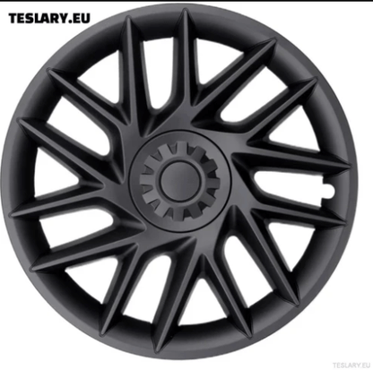 18" Tesla Model 3+ Highland Matt Black Wheel Covers - TESLARY Tesla Shop Accessories Europe Nederlands Dublin Cork Ireland Deutschland Espana Alicante France Italia