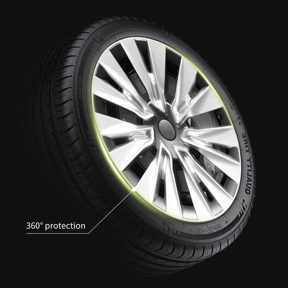 19" Silver & Black Wheel Covers for Model Y 2021 - 2025 - TESLARY Buy Tesla Shop Accessories Europe Nederlands Dublin Cork Ireland Deutschland Espana Iceland Finland France Italia
