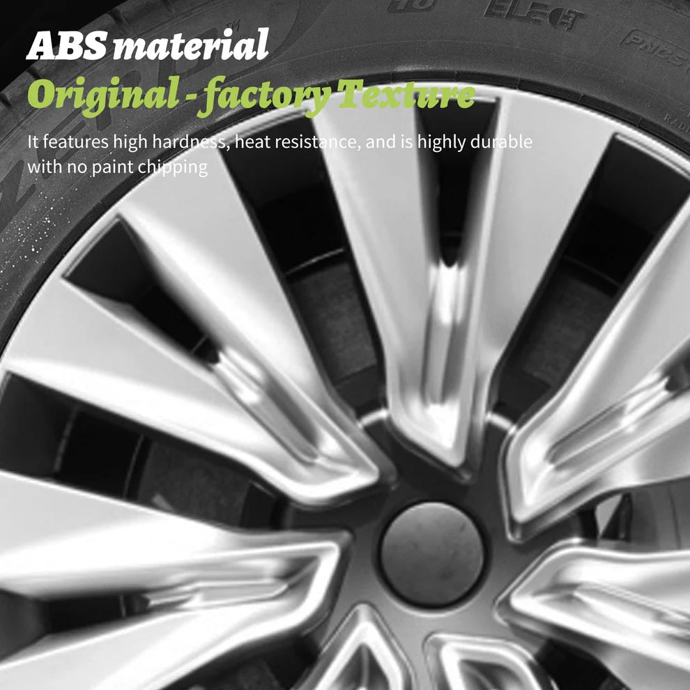 19" Silver & Black Wheel Covers for Model Y 2021 - 2025 - TESLARY Buy Tesla Shop Accessories Europe Nederlands Dublin Cork Ireland Deutschland Espana Iceland Finland France Italia