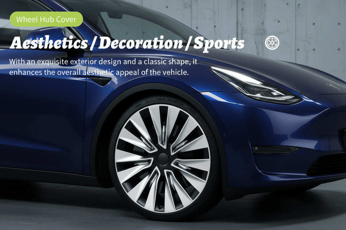 19" Silver & Black Wheel Covers for Model Y 2021 - 2025 - TESLARY Buy Tesla Shop Accessories Europe Nederlands Dublin Cork Ireland Deutschland Espana Iceland Finland France Italia