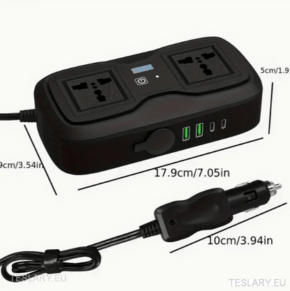 200 Watt 12 - 15V 220V Inverter Compatible with Tesla Cars ( UK & IRELAND ONLY ) - TESLARY Tesla Shop Accessories Europe Nederlands Dublin Cork Ireland Deutschland Espana Alicante France Italia