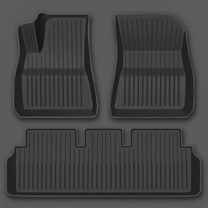 3D TPE All Weather Floor Mats LHD for Tesla Model 3 , Model 3 Highland , Model Y and Model Juniper - TESLARY Tesla Shop Accessories Europe Nederlands Dublin Cork Ireland Deutschland Espana Alicante France Italia