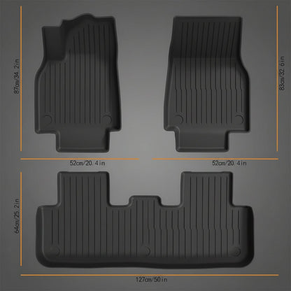 3D TPE All Weather Floor Mats LHD for Tesla Model 3 , Model 3 Highland , Model Y and Model Juniper - TESLARY Tesla Shop Accessories Europe Nederlands Dublin Cork Ireland Deutschland Espana Alicante France Italia