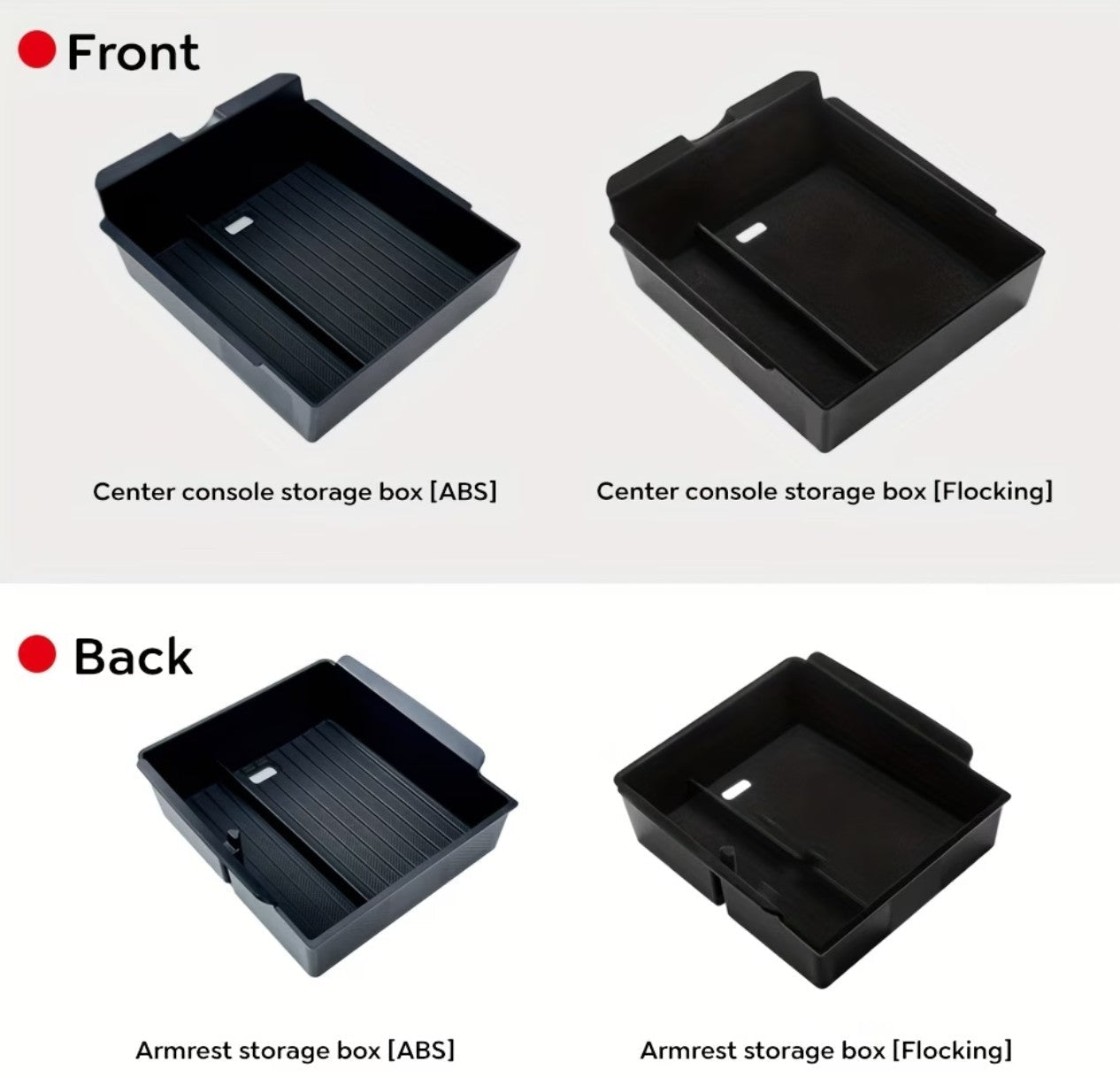 4 in 1 Storage Organiser Set for Centre and Front Console of the Tesla Model Y+ Juniper - TESLARY Tesla Shop Accessories Europe Nederlands Dublin Cork Ireland Deutschland Espana Alicante France Italia
