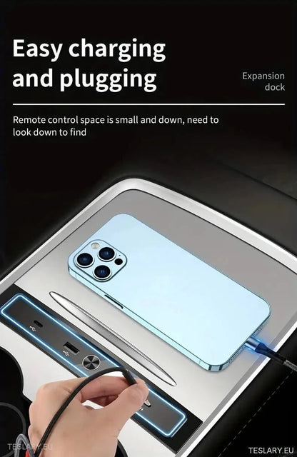 4 in 1 USB Expansion Hub for Tesla 3/Y - TESLARY Tesla Shop Accessories Europe Nederlands Dublin Cork Ireland Deutschland Espana Alicante France Italia