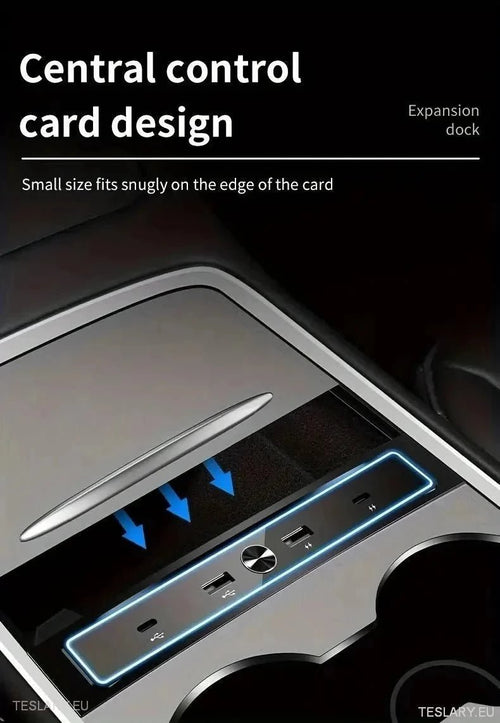 4 in 1 USB Expansion Hub for Tesla 3/Y - TESLARY Tesla Shop Accessories Europe Nederlands Ireland Deutschland Espana Alicante France Italia