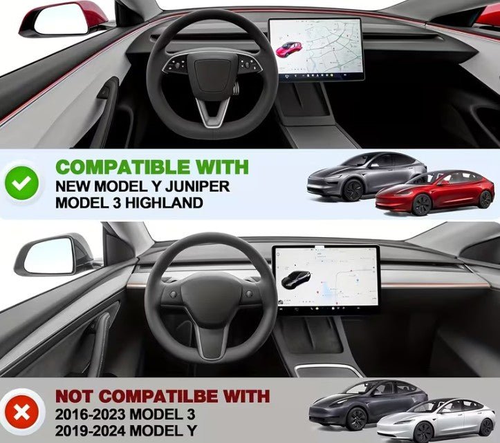 4-delige opbergset voor de middenconsole van Tesla Model Y Juniper Premium en Tesla Model 3 Highland Standaard en Premium - TESLARY Tesla Shop Accessoires Europa Nederlands Dublin Cork Ierland Duitsland Spanje Alicante Frankrijk Italië