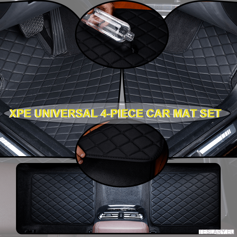 4pcs Set XPE Car Floor Mats, Three Layer, High - end Quality, Universal, for Tesla Model Y 2020 - 2025, Right - hand Drive - TESLARY Tesla Shop Accessories Europe Nederlands Dublin Cork Ireland Deutschland Espana Alicante France Italia