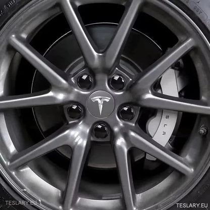 56mm Wheel Centre Caps with Logo for Tesla 3 , Y , S and X - TESLARY Tesla Shop Accessories Europe Nederlands Ireland Deutschland Espana Alicante France Italia