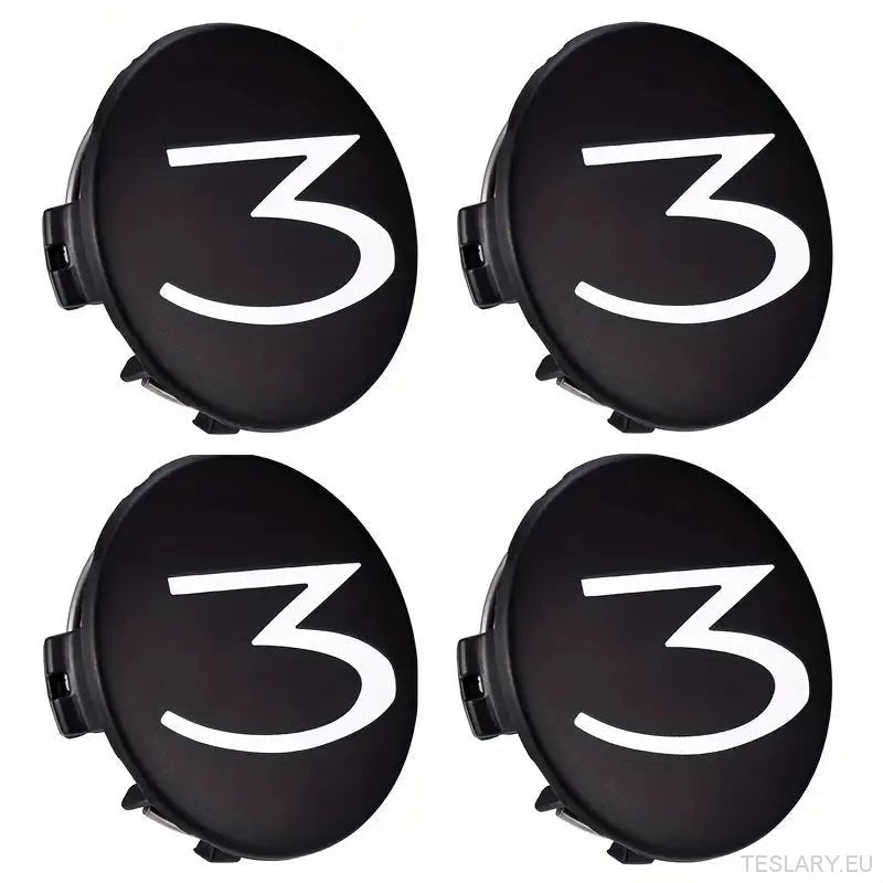 56mm Wheel Centre Caps with Logo for Tesla 3 , Y , S and X - TESLARY Tesla Shop Accessories Europe Nederlands Dublin Cork Ireland Deutschland Espana Alicante France Italia