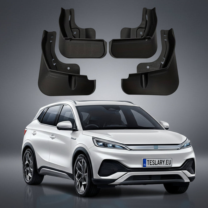 BYD ATTO3 ATTO 3 EV ACCESSORIES FROM IRELAND AND EUROPES TESLARY.EU - MUDGUARDS - MUDFLAPS - MUD FLAPS -FENDER GUARDS - MUD GUARDS