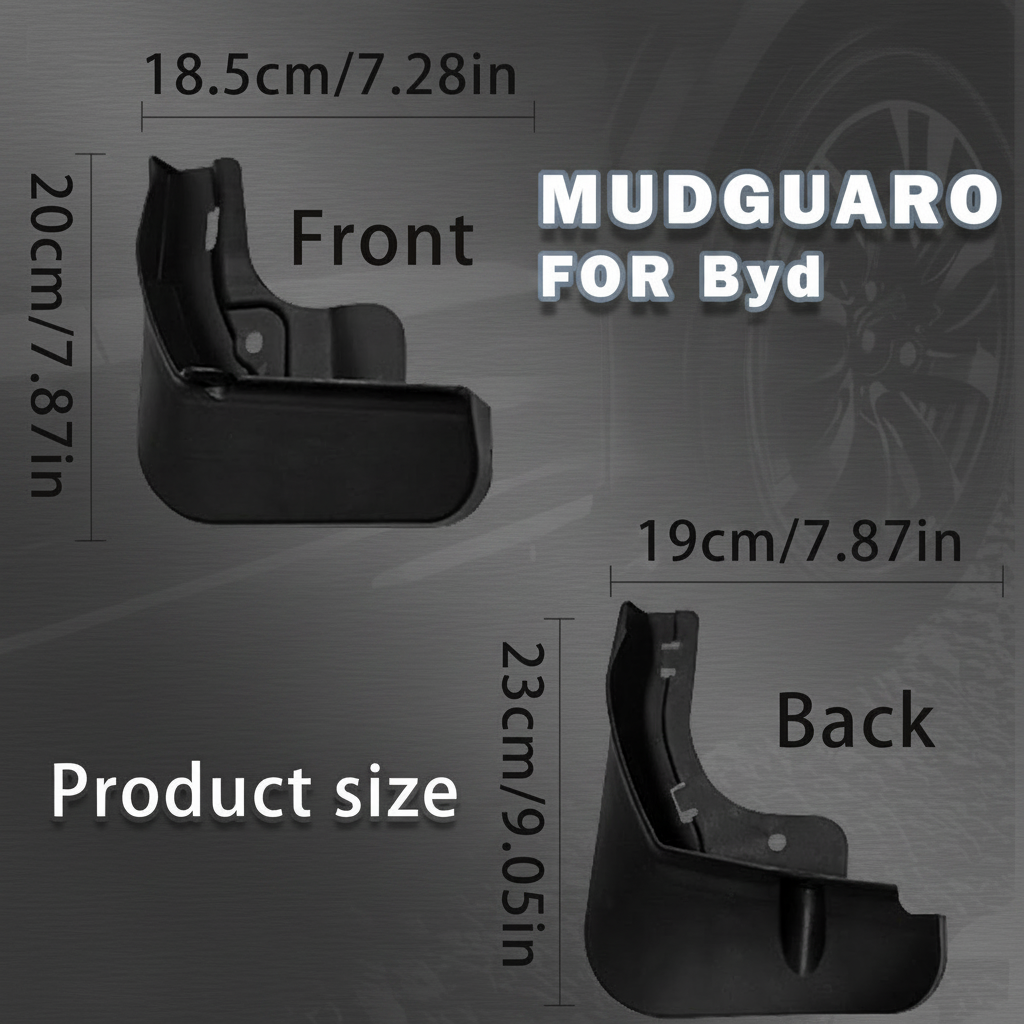 BYD ATTO3 ATTO 3 EV ACCESSORIES FROM IRELAND AND EUROPES TESLARY.EU - MUDGUARDS - MUDFLAPS - MUD FLAPS -FENDER GUARDS - MUD GUARDS