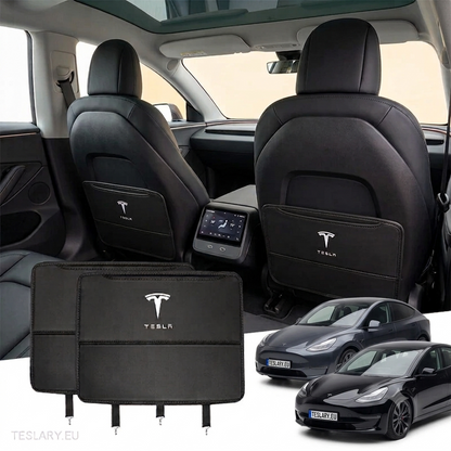Tesla Model 3 Y S & X Kick Protection PU Couver en cuir avec logo