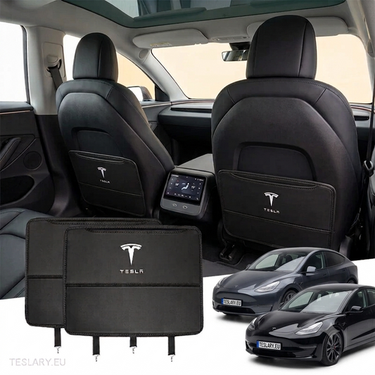 Tesla Model 3 Y S & X Kick Protection PU Couver en cuir avec logo