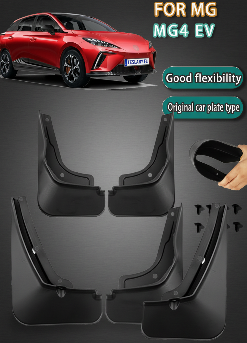 MG4 MG EV4 ACCESSORIES MUDGUARDS MUDFLAPS BUY FROM IRELAND AND EUROPES TESLARY.EU