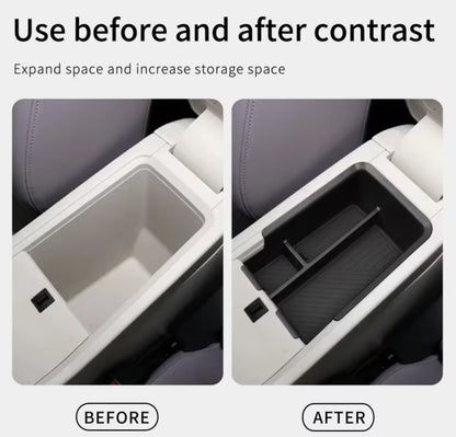 FMG4 EV Urban 2026 Car Armrest Box Storage Tray Center Console Holder Stowing Plate Organizer Interior Accessories Center Console Storage Tray