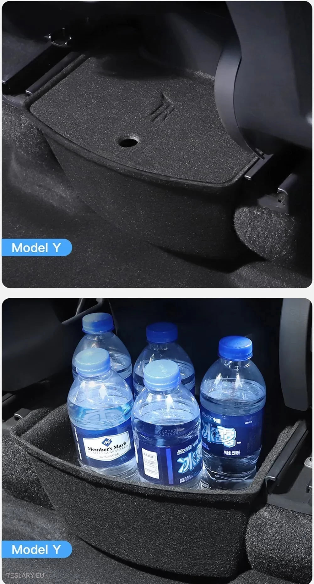 Tesla Rear Window Storage Tesla Y Rear Storage Centre Console ( Flocking Style ) - TESLARY ...