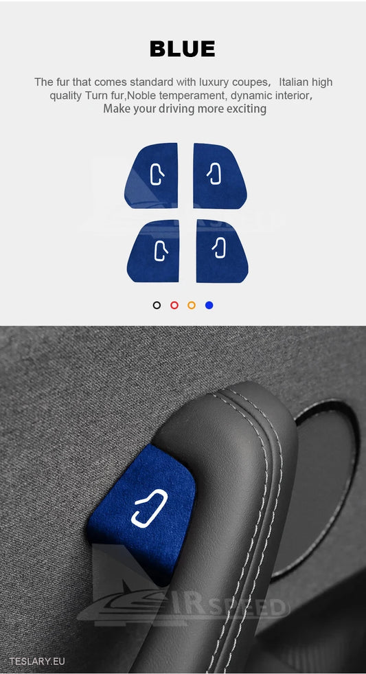 Tesla Model 3 Highland Italian Alcantara Suede Button borítók