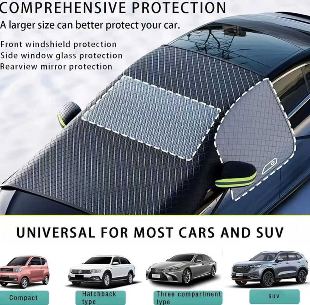 Windshield Snow & Weather Cover for your Tesla Model 3 or Tesla Model Y also Suitable for BYD , MG4 and VW ID4