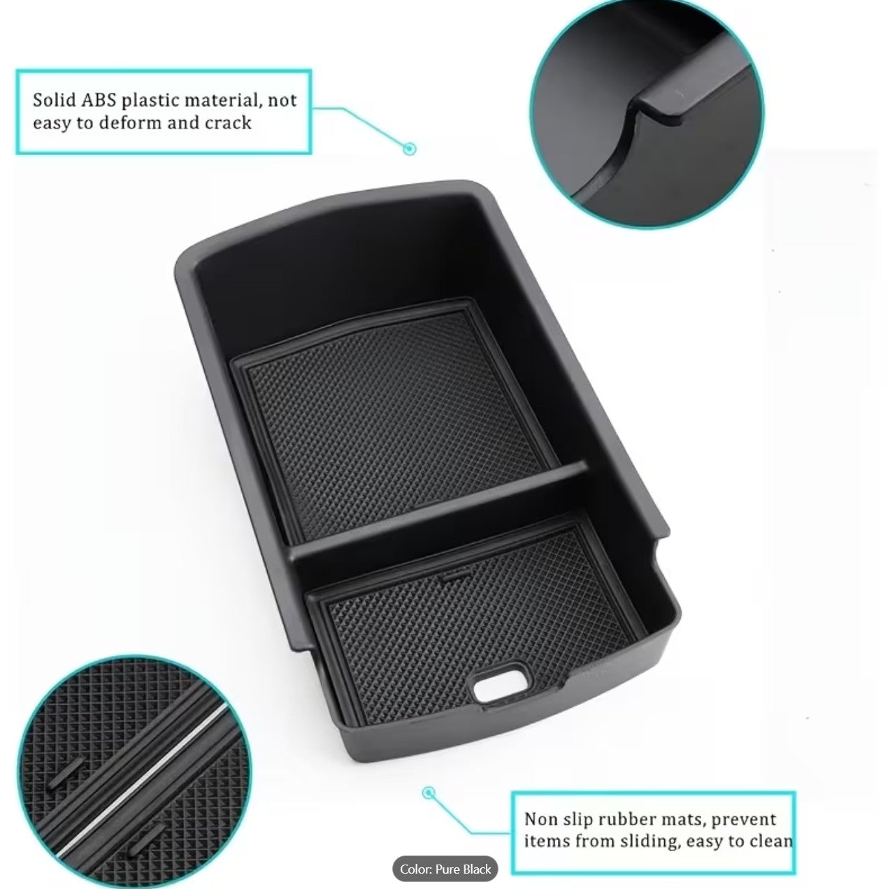 Center Console Storage Tray for Volkswagen ID.4 2026, 2025, 2024, 2023