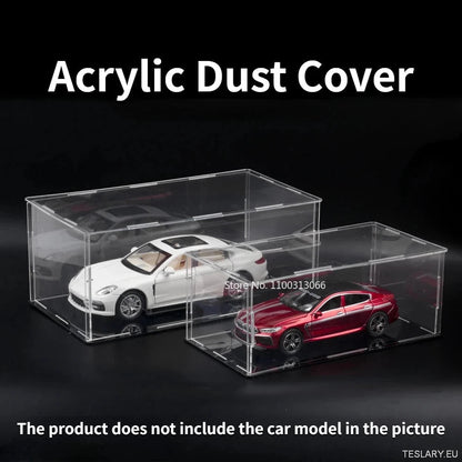 Acrylic Display Case for 1/24 & 1/32 Scale Model Cars - TESLARY Tesla Shop Accessories Europe Nederlands Ireland Deutschland Espana Alicante France Italia