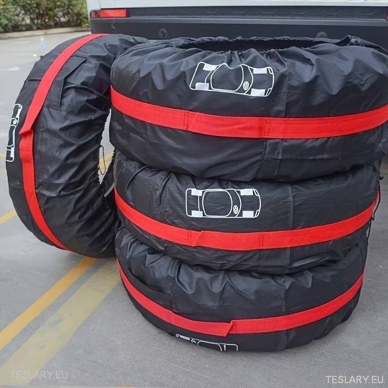 All Weather Tyre Covers - Suitable for Telsa 3 / Y / Y & X - TESLARY Tesla Shop Accessories Europe Nederlands Dublin Cork Ireland Deutschland Espana Alicante France Italia